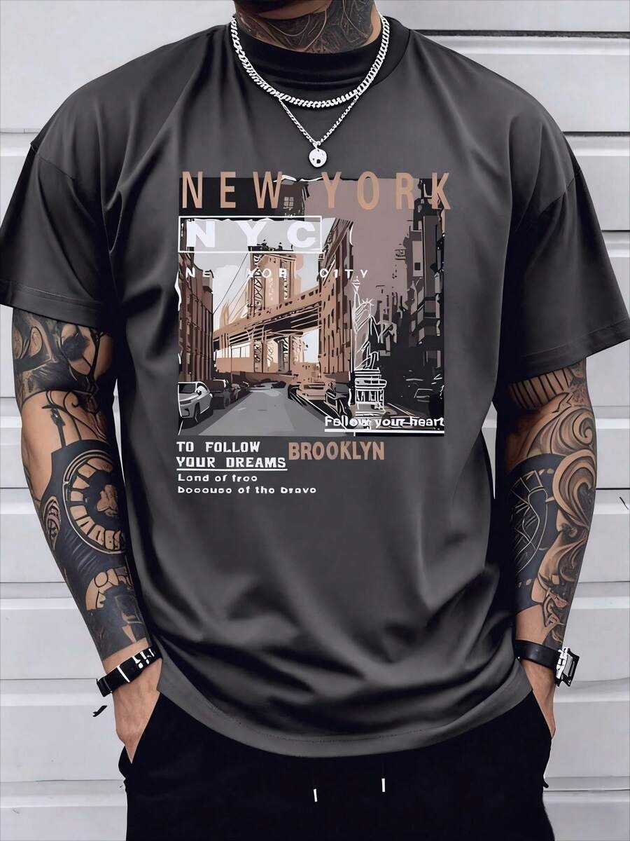 Kaos Kasual Pria 2026 Bahan Ka - Street Fashion New York 2026 ulasan dan harga