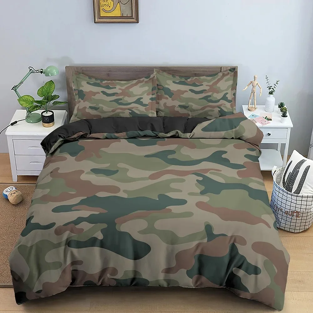 Set Sprei Kasur Motif Kamuflas - Camo Pattern Set ulasan dan harga
