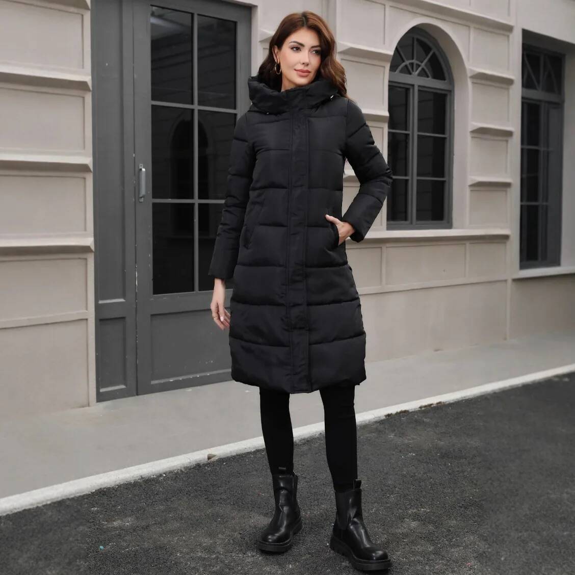 Mantel Pakaian Musim Dingin Wa - Street Fashion Taiwan ulasan dan harga