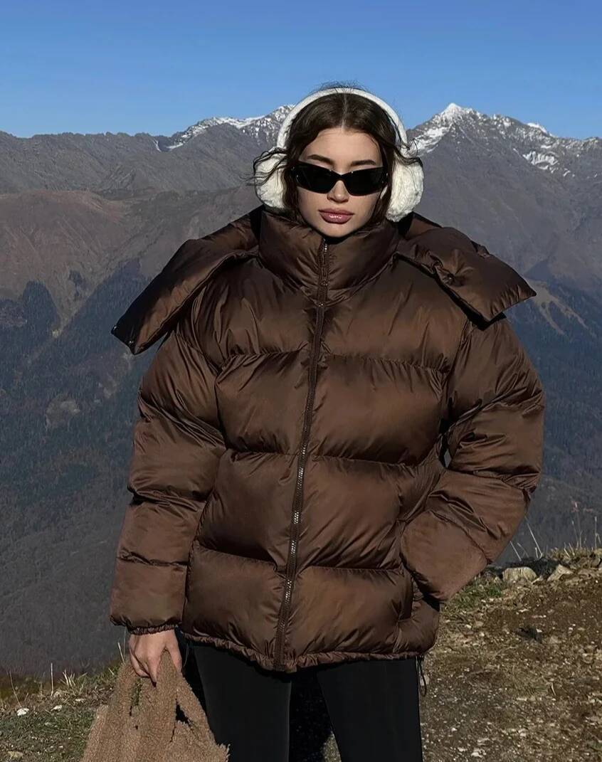 Jaket Parka Wanita Musim Dingi - Street Fashion Taiwan ulasan dan harga
