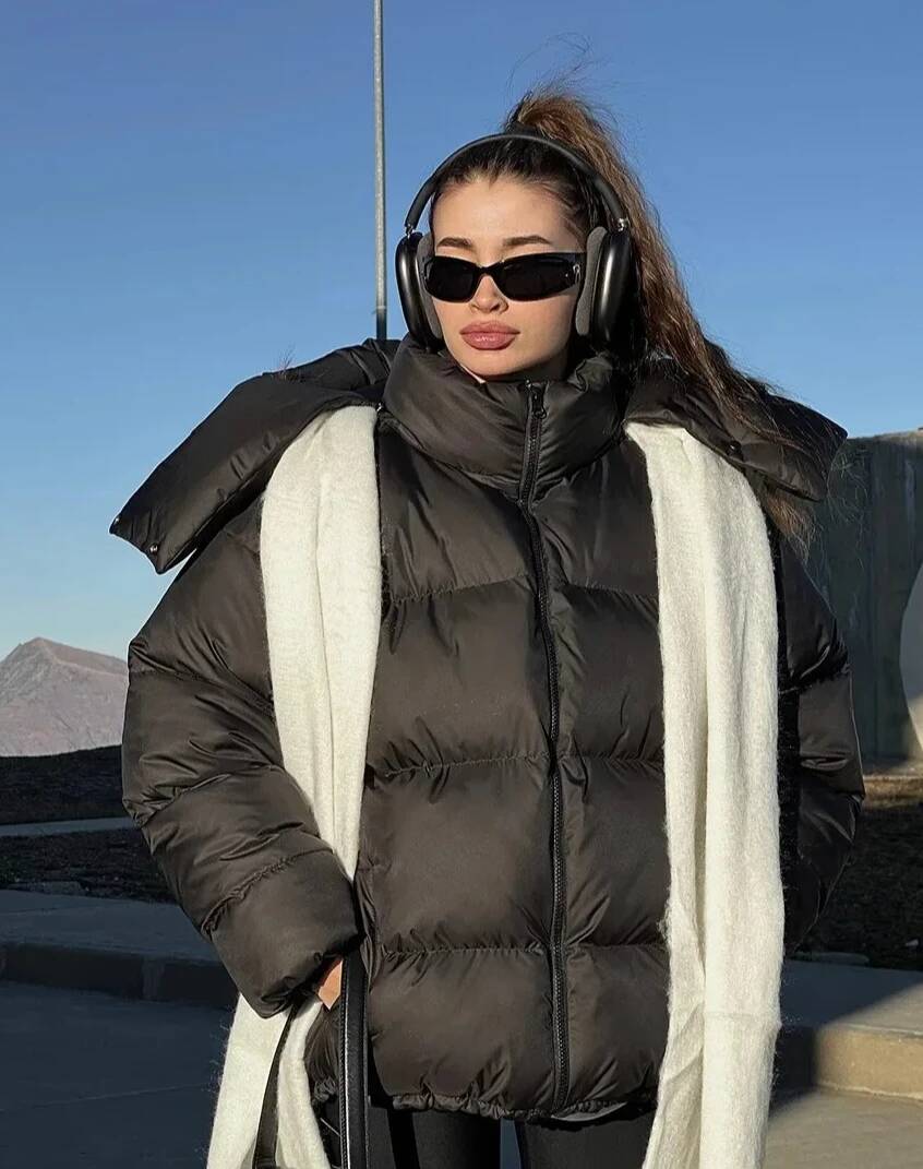 Jaket Parka Wanita Musim Dingi - Street Fashion Taiwan ulasan dan harga