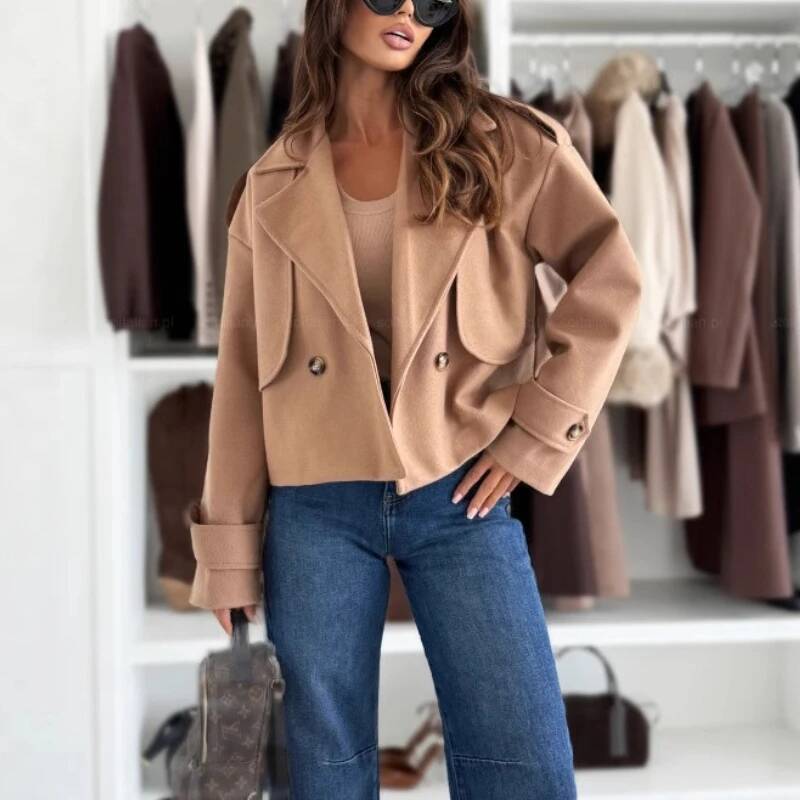 Jaket Atasan Wanita Gaya Kasua - Street Fashion Taiwan ulasan dan harga