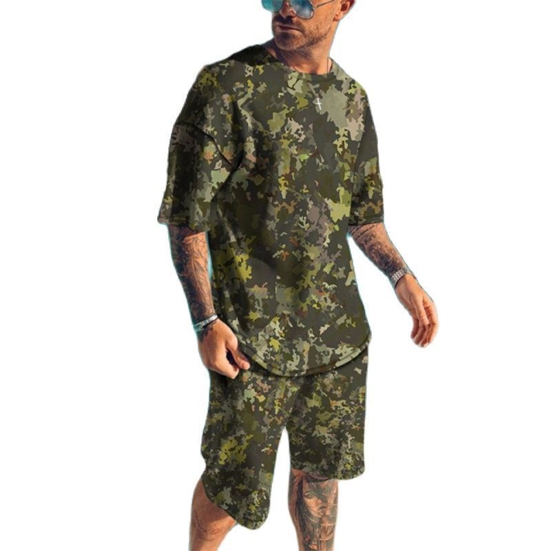 Setelan Olahraga Pria Baru Mus - Camo Pattern Set ulasan dan harga