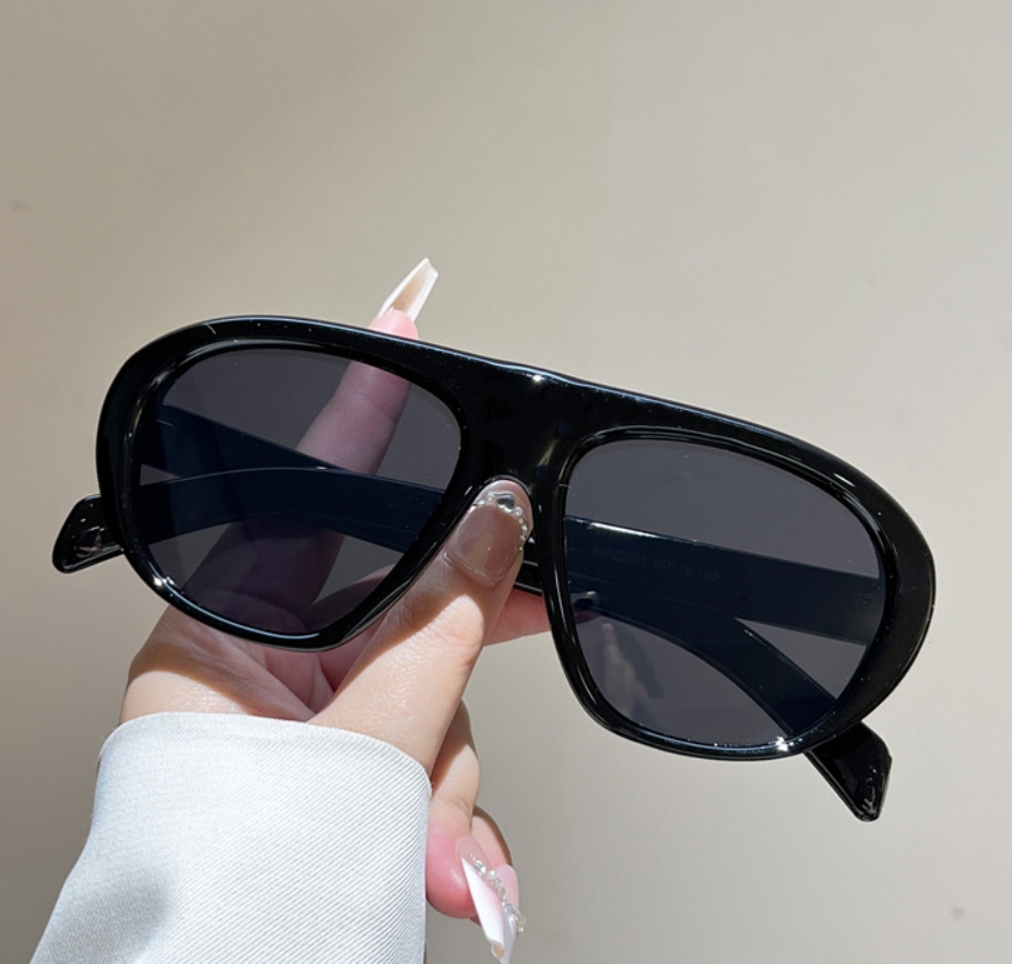 Kacamata Pilot Oversize Baru W - Street Fashion Glasses ulasan dan harga