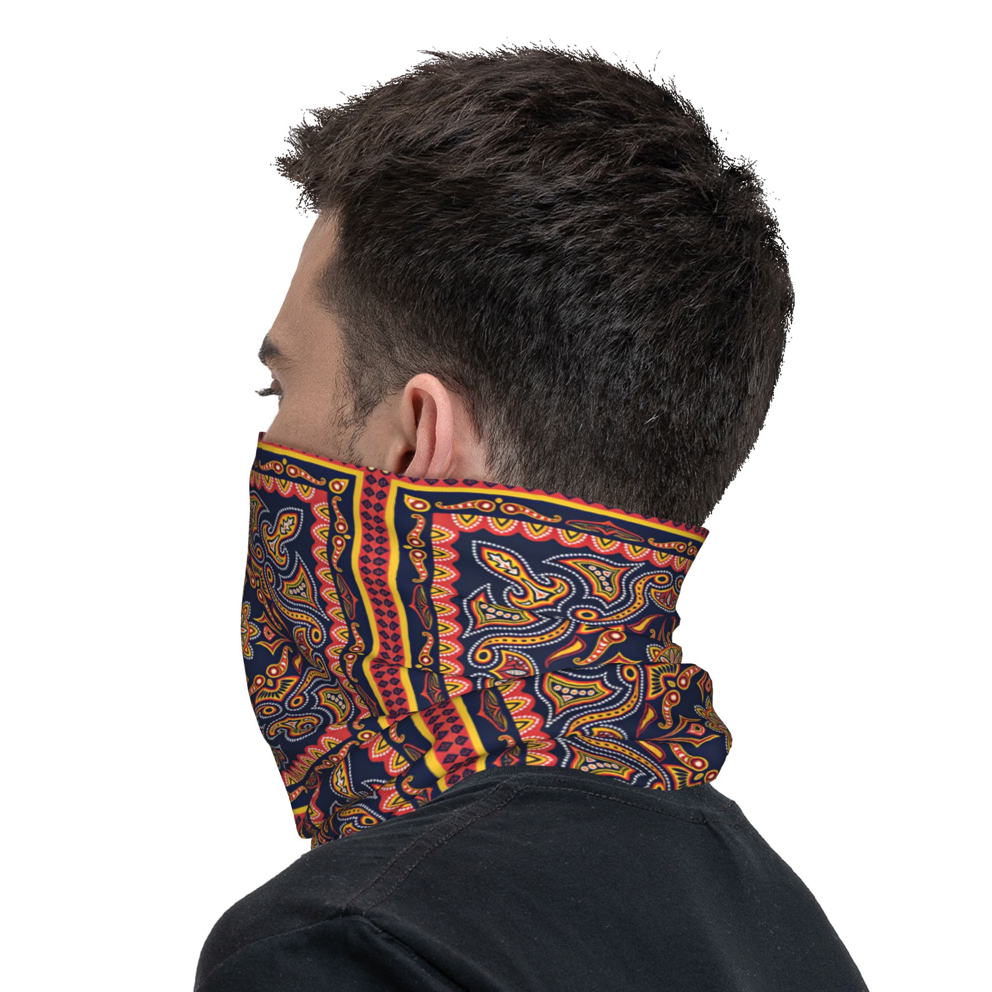 Penutup Leher Motif Etnik Trib - Balaclava Face Mask ulasan dan harga