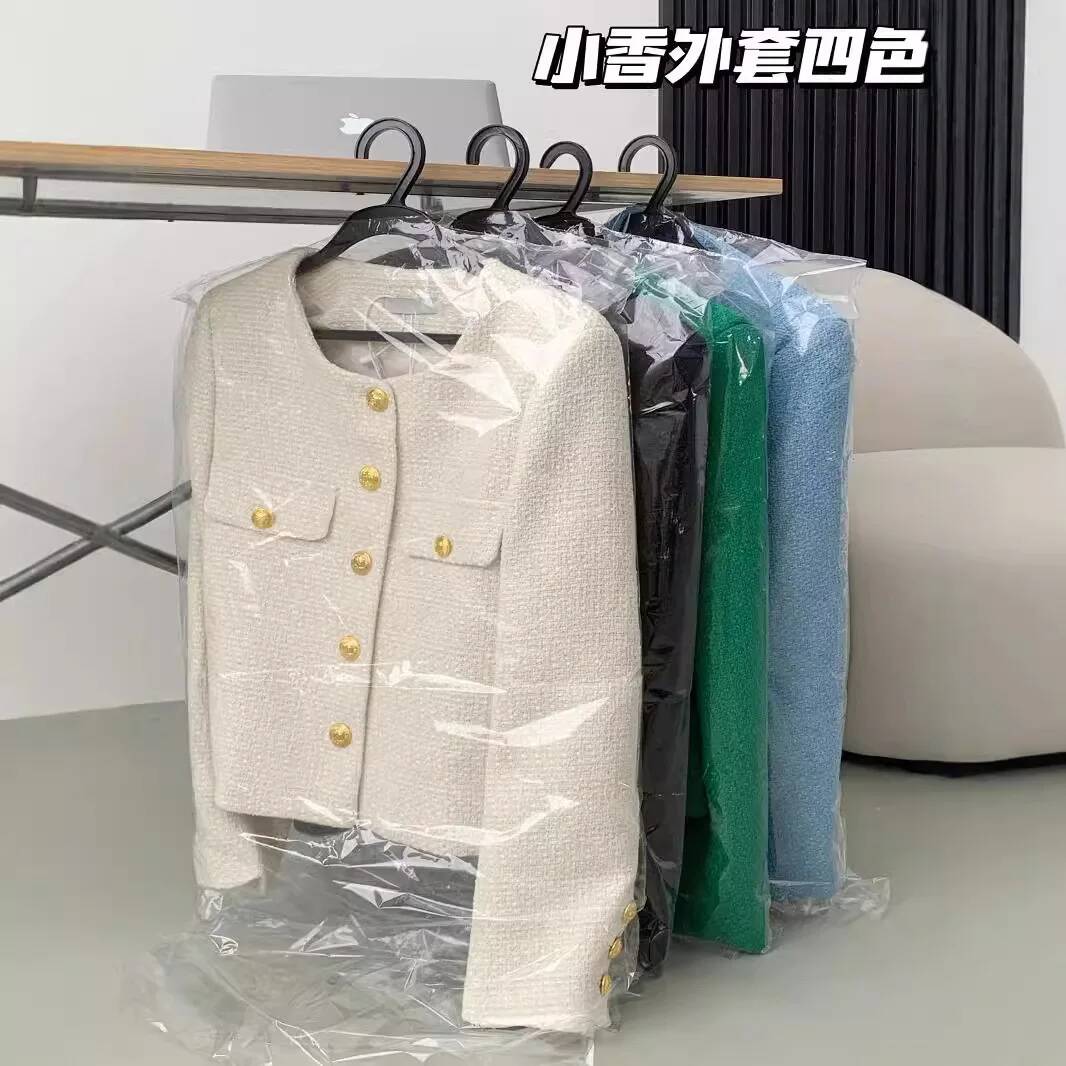 Jaket Tweed Kotak-kotak Berumb - Street Fashion Taiwan ulasan dan harga